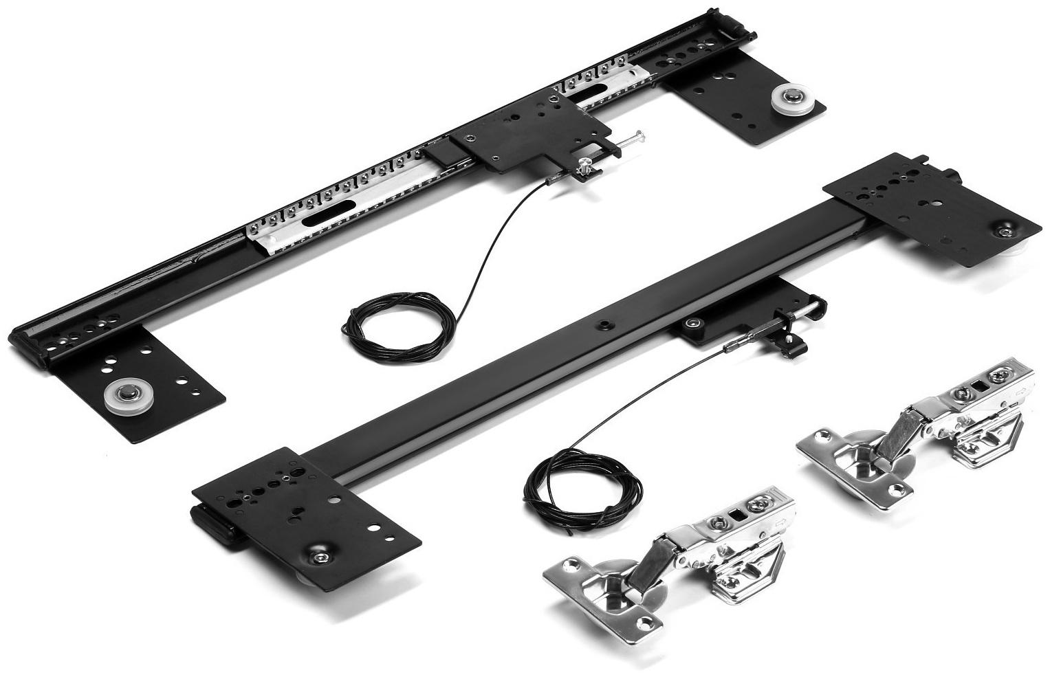 Комплект направляющих для поворотных дверей ТУНДРА L=500 мм., H=35 мм.