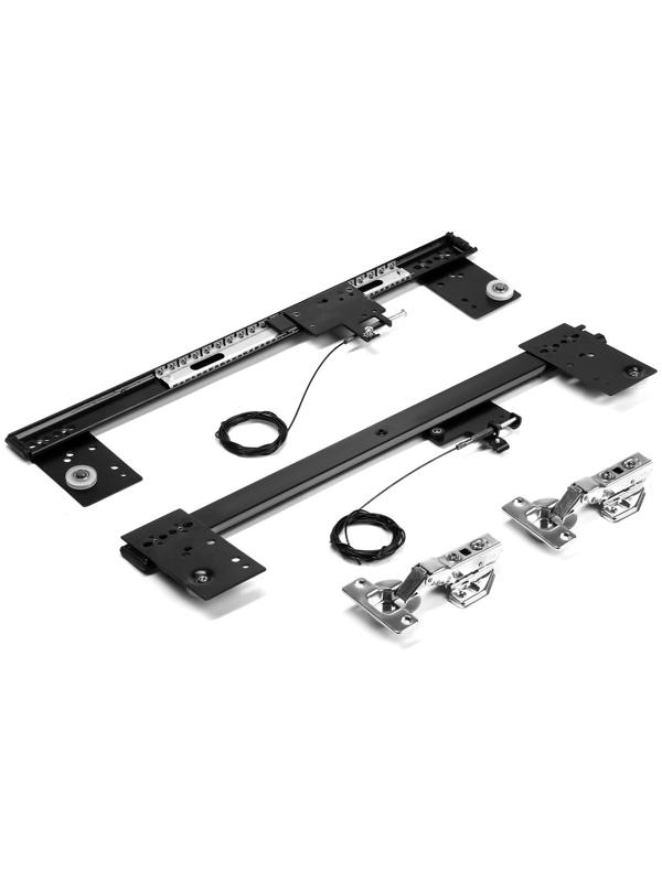 Комплект направляющих для поворотных дверей ТУНДРА L=500 мм., H=35 мм.