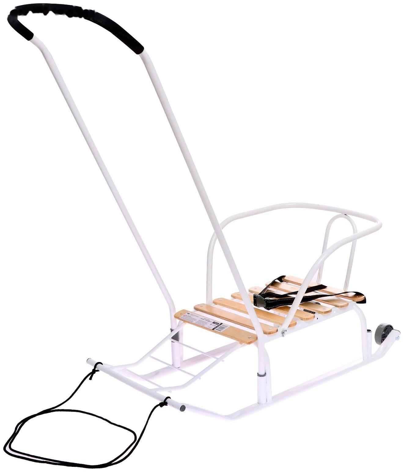 Санки «Тимка 5 комфорт», цвет белый