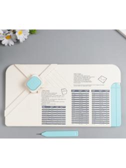 Доска для создания коробок и конвертов и бантиков с дыроколом для углов 5х34х18,5 см