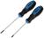 Набор отверток ТУНДРА, сатин, магнит, 2К рукоятки, PH0 и SL3 х 75 мм, 2 шт.