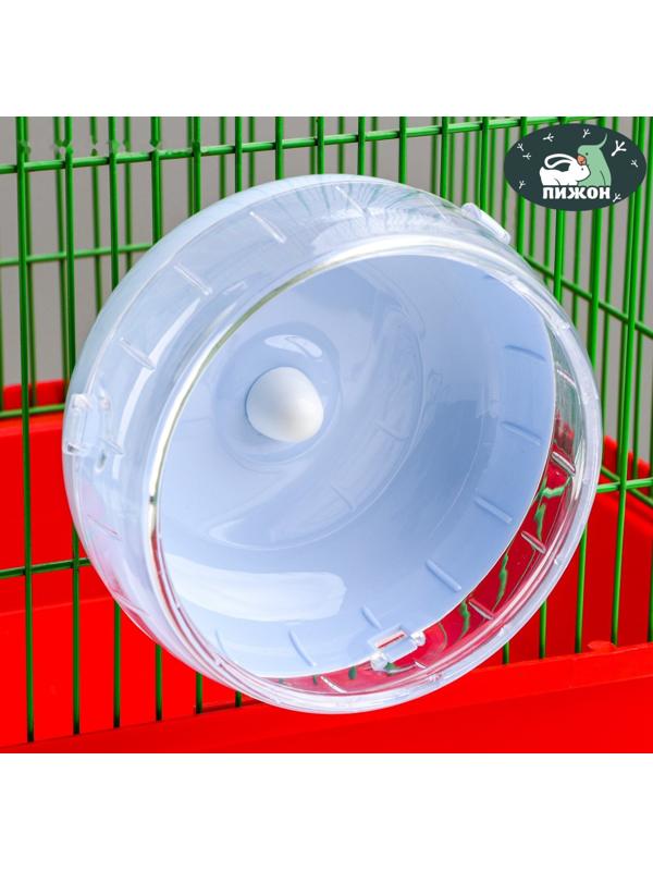 Колесо для грызунов тихое, 14 см, синее