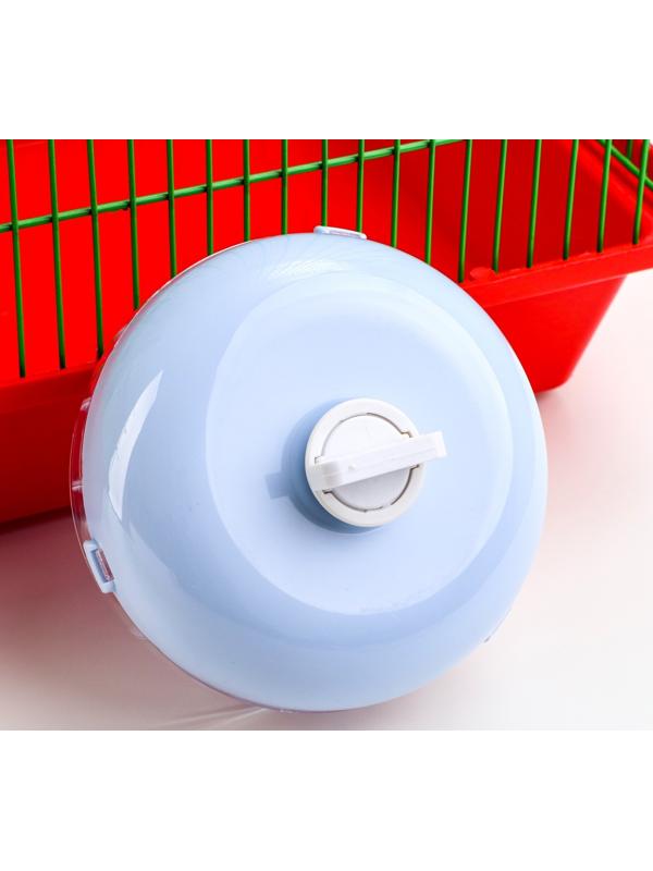 Колесо для грызунов тихое, 14 см, синее