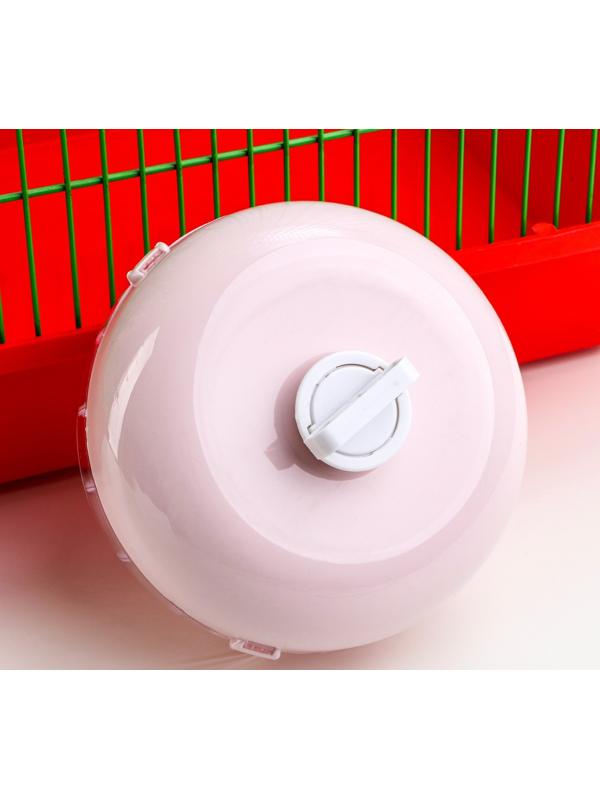 Колесо для грызунов тихое, 14 см, розовое