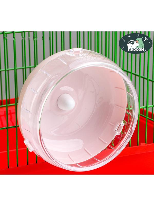 Колесо для грызунов тихое, 14 см, розовое