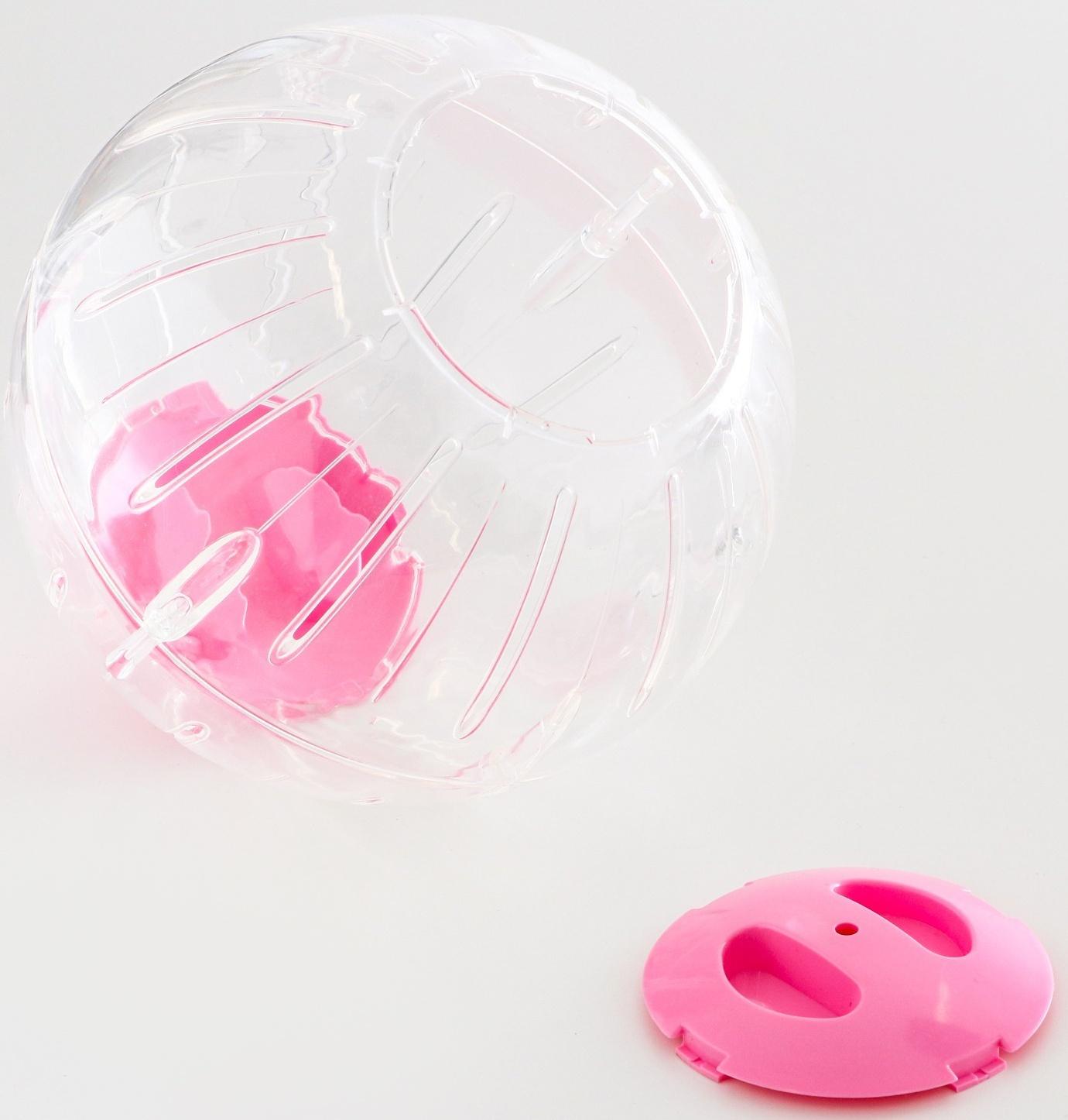 Шар для грызунов Carno, 18,5 см, розовый