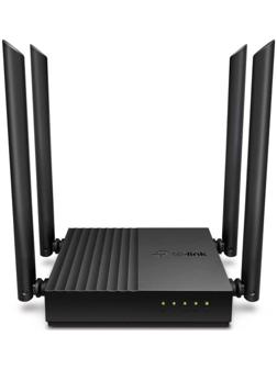 Wi-Fi роутер TP-Link Archer C64, 1167 Мбит/с, 4 порта 1000 Мбит/с, чёрный