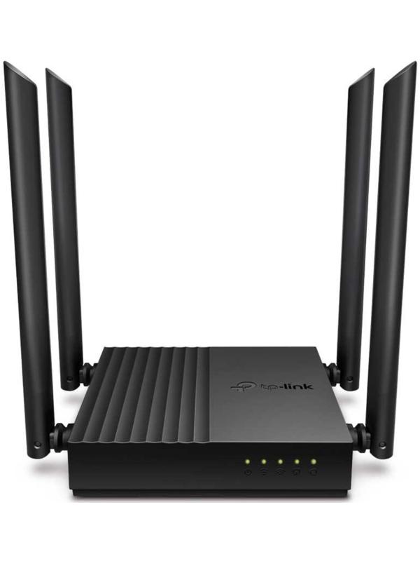 Wi-Fi роутер TP-Link Archer C64, 1167 Мбит/с, 4 порта 1000 Мбит/с, чёрный