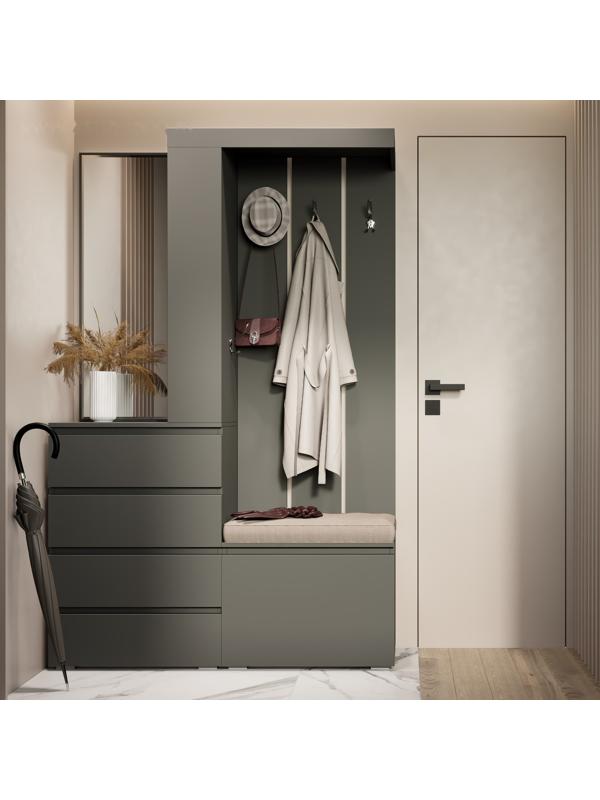 Прихожая Крона, 1260х350х1980, Графит