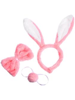 Карнавальный набор «Зайка», 3 предмета: ободок, бабочка, хвост