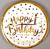 Тарелки бумажные «С днём рождения», в наборе 6 штук