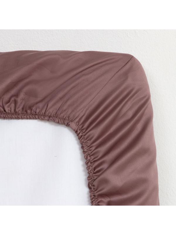 Простыня на резинке Twilight Mauve 160х200х25 см, 100% хлопок, мако-сатин, 114г/м2