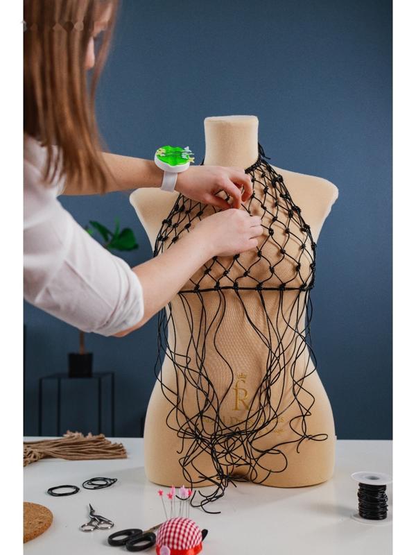 Шнур для плетения, из натуральной кожи, d = 2 мм, 10 ± 0,5 м, цвет чёрный