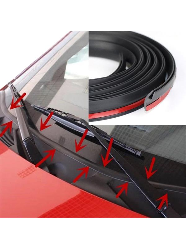 Уплотнительная лента лобового стекла, 18 мм, длина 1.7 м, самоклеящаяся