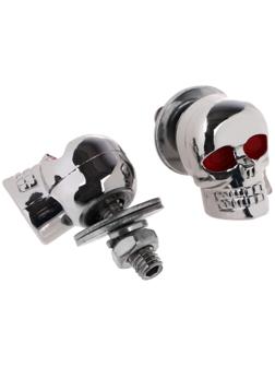 Болт крепления номерной рамки, череп, набор 2 шт