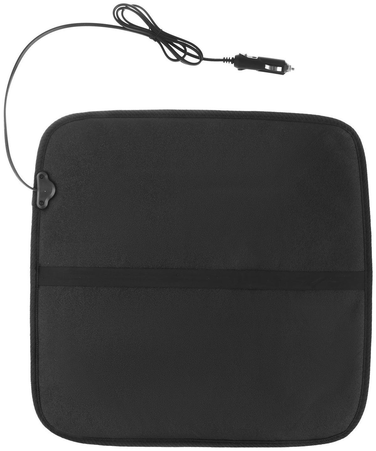 Подогрев сиденья Skyway, без спинки, черный, без регулятора, 12 В, 2,5 -3А, 43 х 43 см