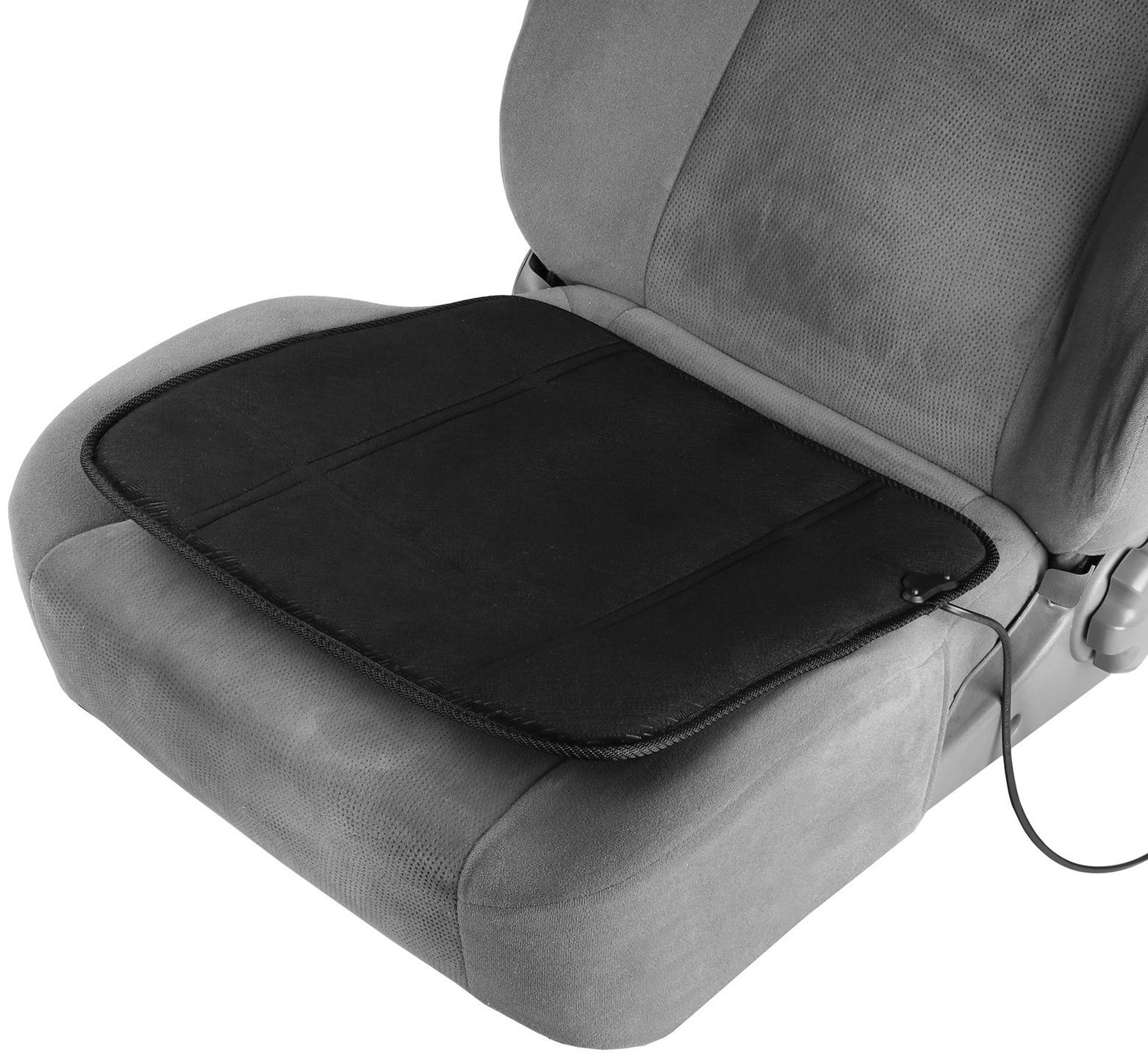 Подогрев сиденья Skyway, без спинки, черный, без регулятора, 12 В, 2,5 -3А, 43 х 43 см