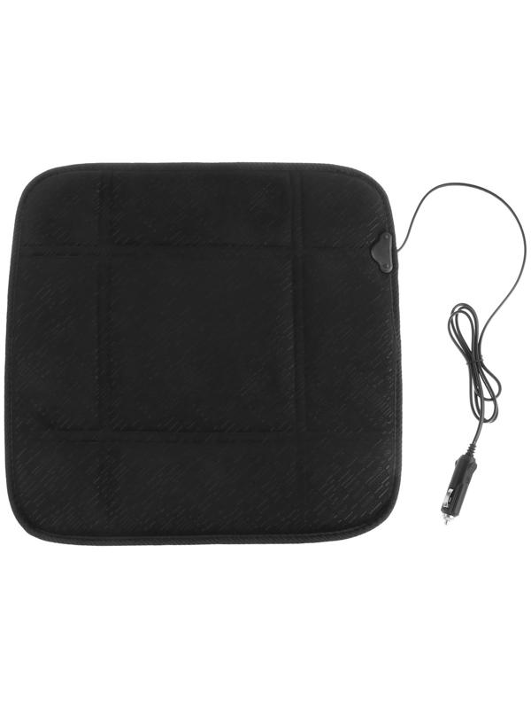 Подогрев сиденья Skyway, без спинки, черный, без регулятора, 12 В, 2,5 -3А, 43 х 43 см