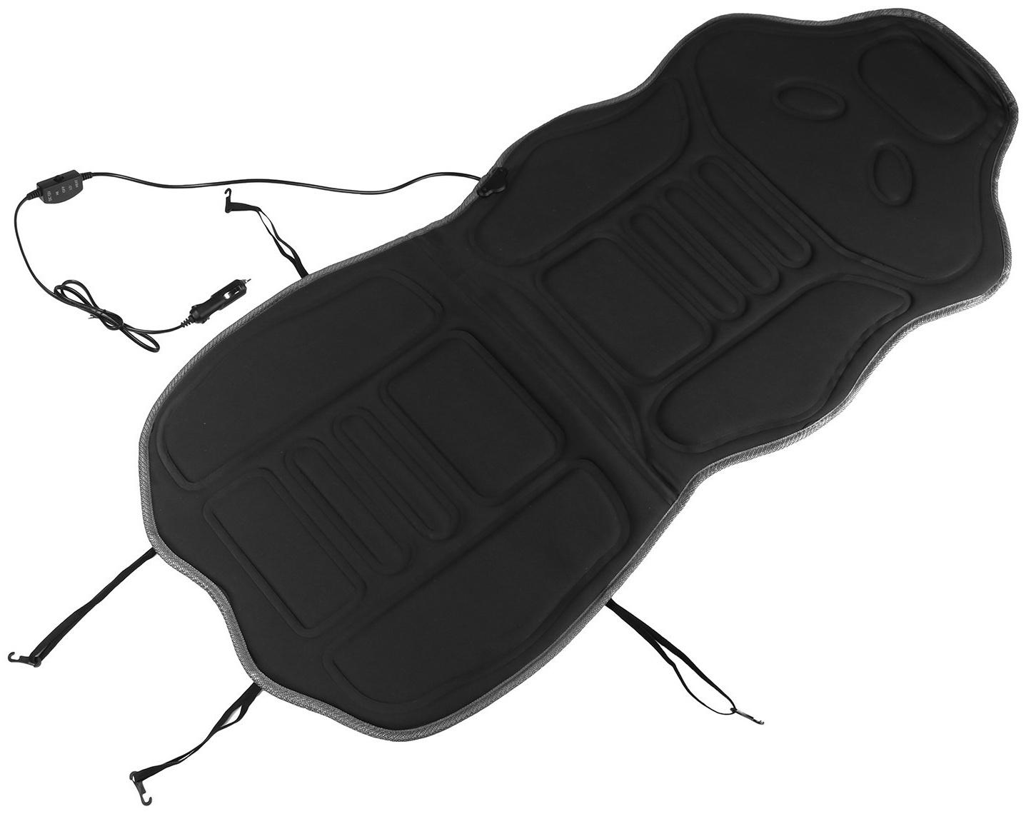 Подогрев сиденья Skyway, со спинкой, 2 режима, серый, 12 В, 2,5-3А, 115 х 52 см