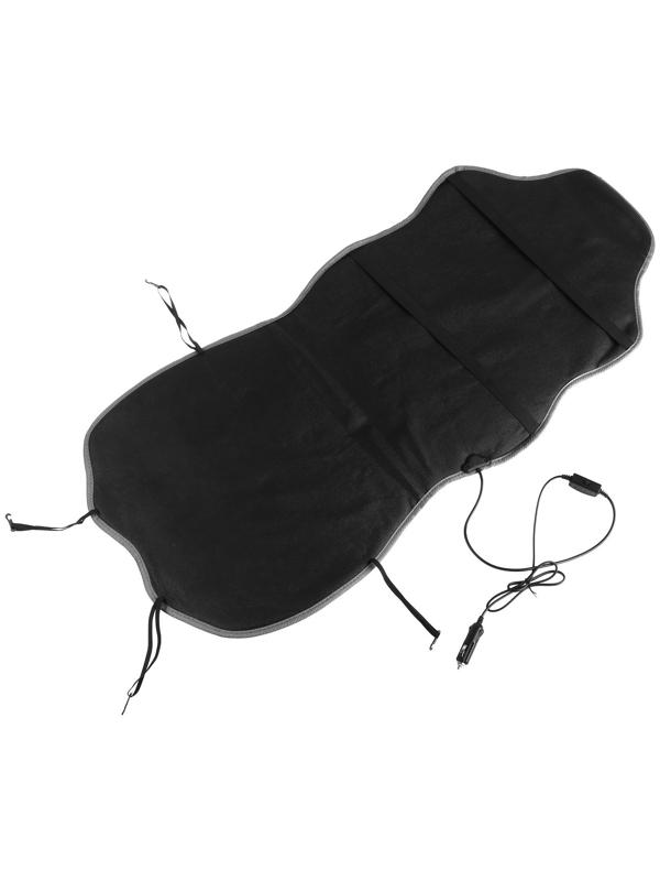 Подогрев сиденья Skyway, со спинкой, 2 режима, серый, 12 В, 2,5-3А, 115 х 52 см