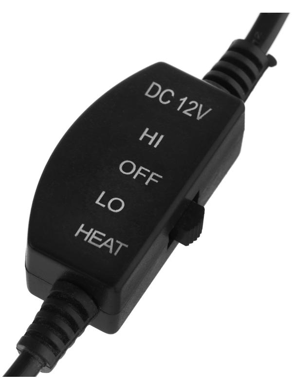 Подогрев сиденья Skyway, со спинкой, 2 режима, серый, 12 В, 2,5-3А, 115 х 52 см