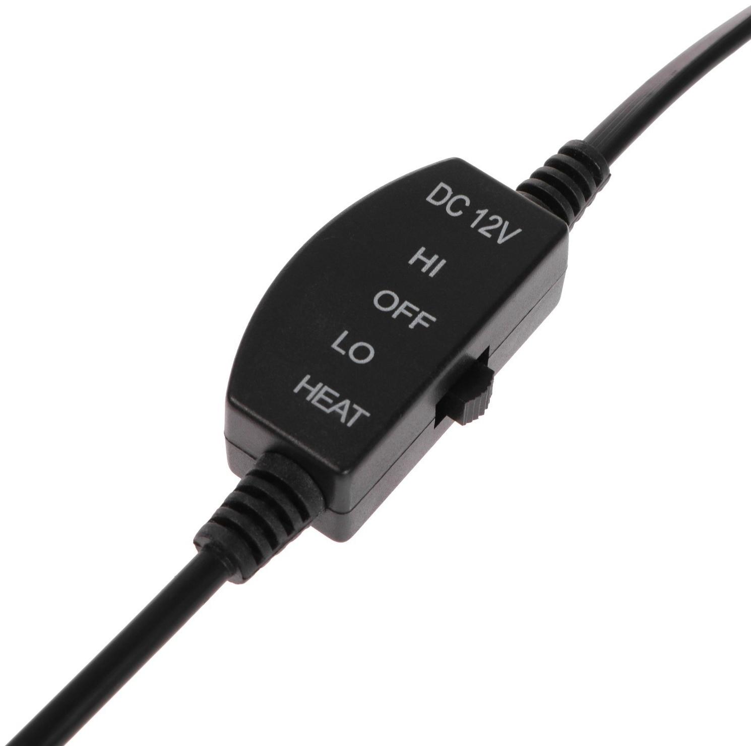 Подогрев сиденья Skyway, со спинкой, 2 режима, черный, 12 В, 2,5-3А, 115 х 52 см