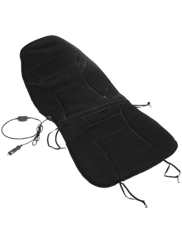 Подогрев сиденья Skyway, со спинкой, 2 режима, черный, 12 В, 2,5-3А, 115 х 52 см
