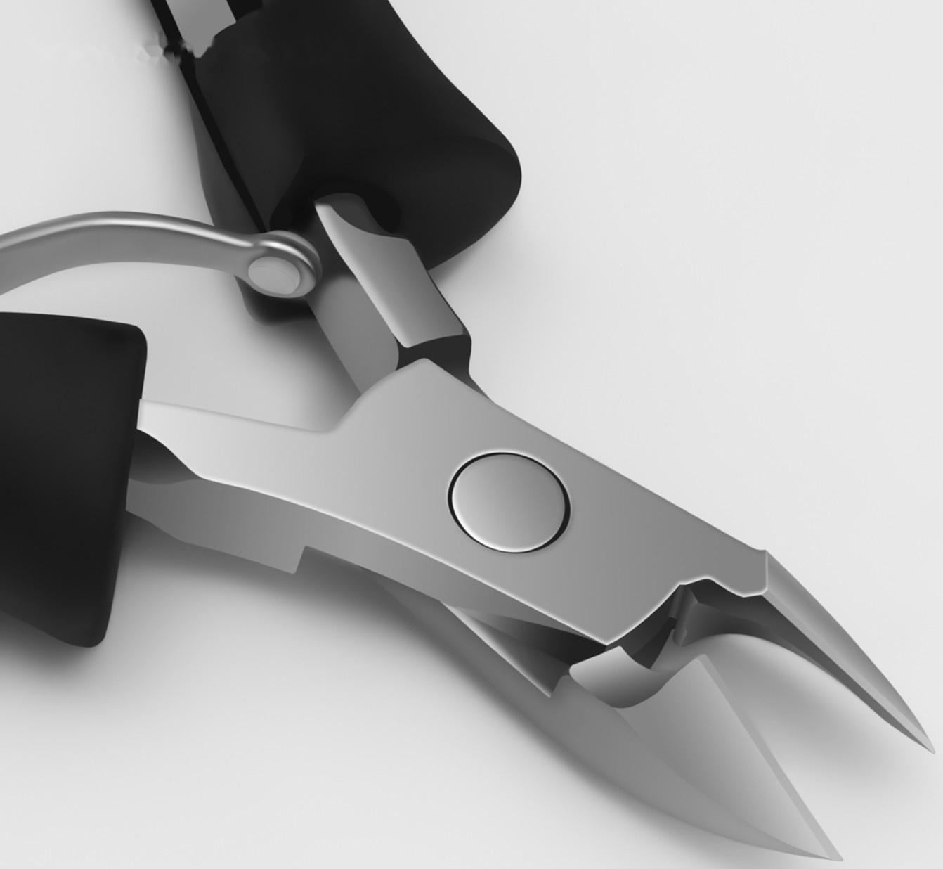 Кусачки маникюрные для кутикулы, 10 см, длина лезвия - 10 мм, цвет чёрный/серебристый