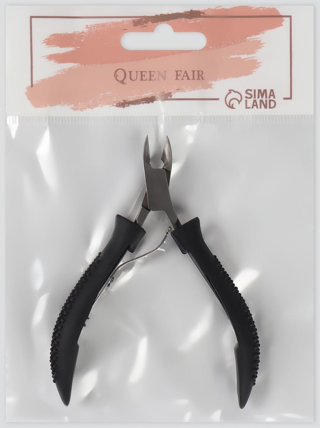 Кусачки маникюрные для кутикулы, 10 см, длина лезвия - 10 мм, цвет чёрный/серебристый