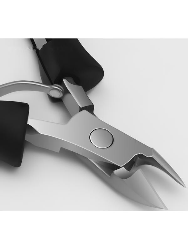 Кусачки маникюрные для кутикулы, 10 см, длина лезвия - 10 мм, цвет чёрный/серебристый