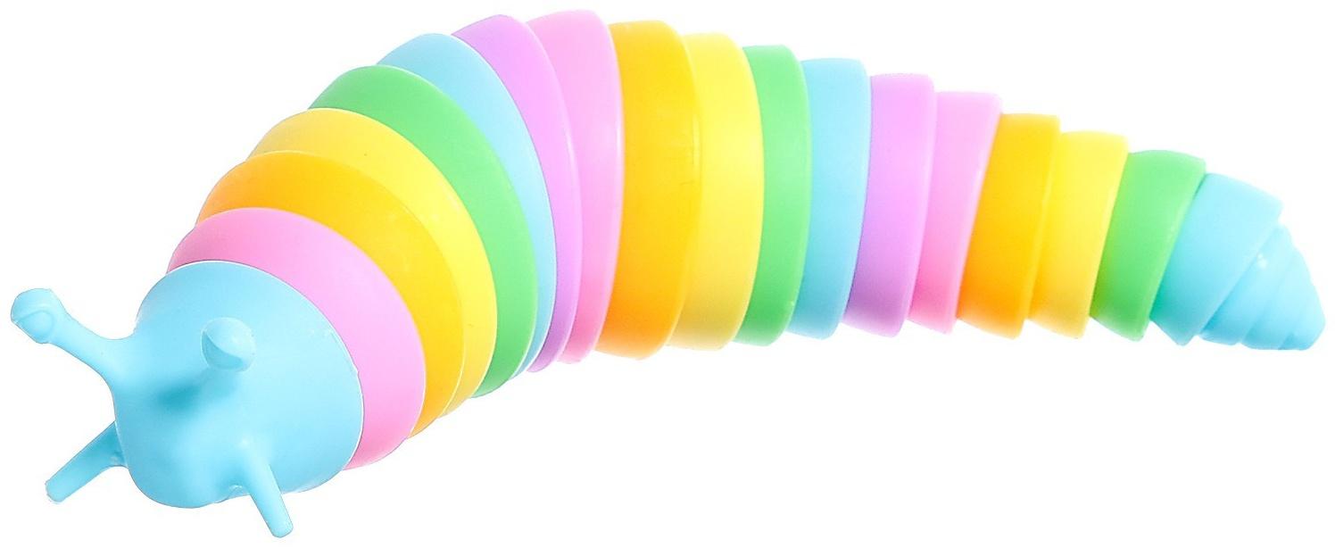 Игрушка-антистресс «Весёлый слизняк», цвета МИКС