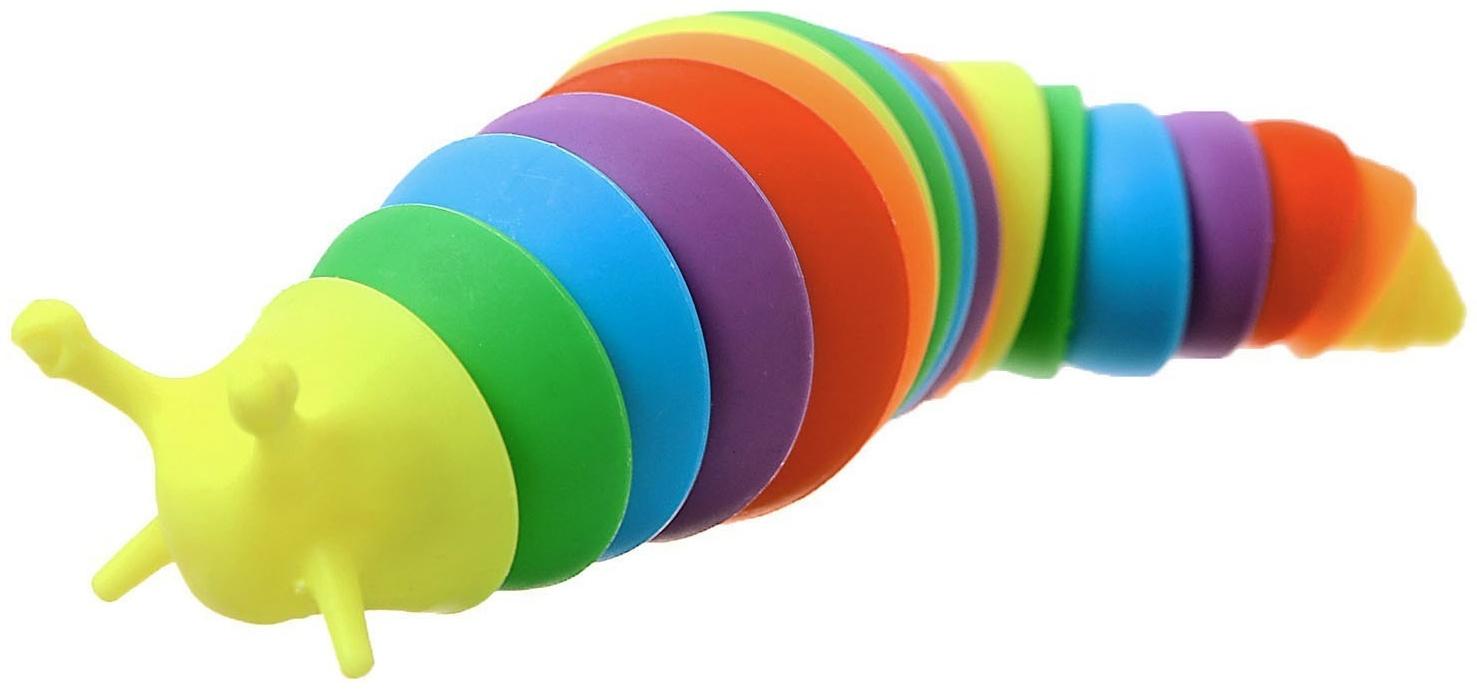 Игрушка-антистресс «Весёлый слизняк», цвета МИКС