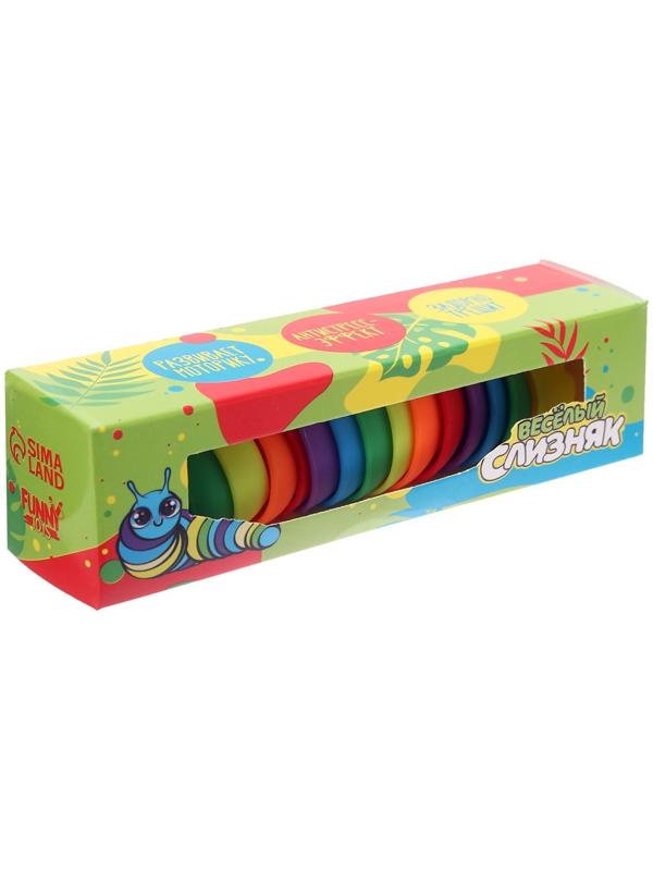 Игрушка-антистресс «Весёлый слизняк», цвета МИКС