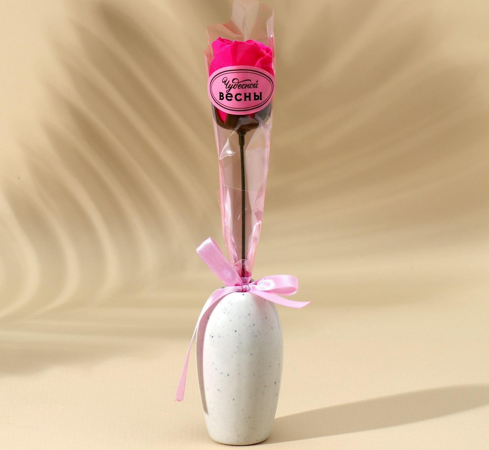 Мыло твёрдое лепестковое «Чудесной весны», 1шт, цвет розовый