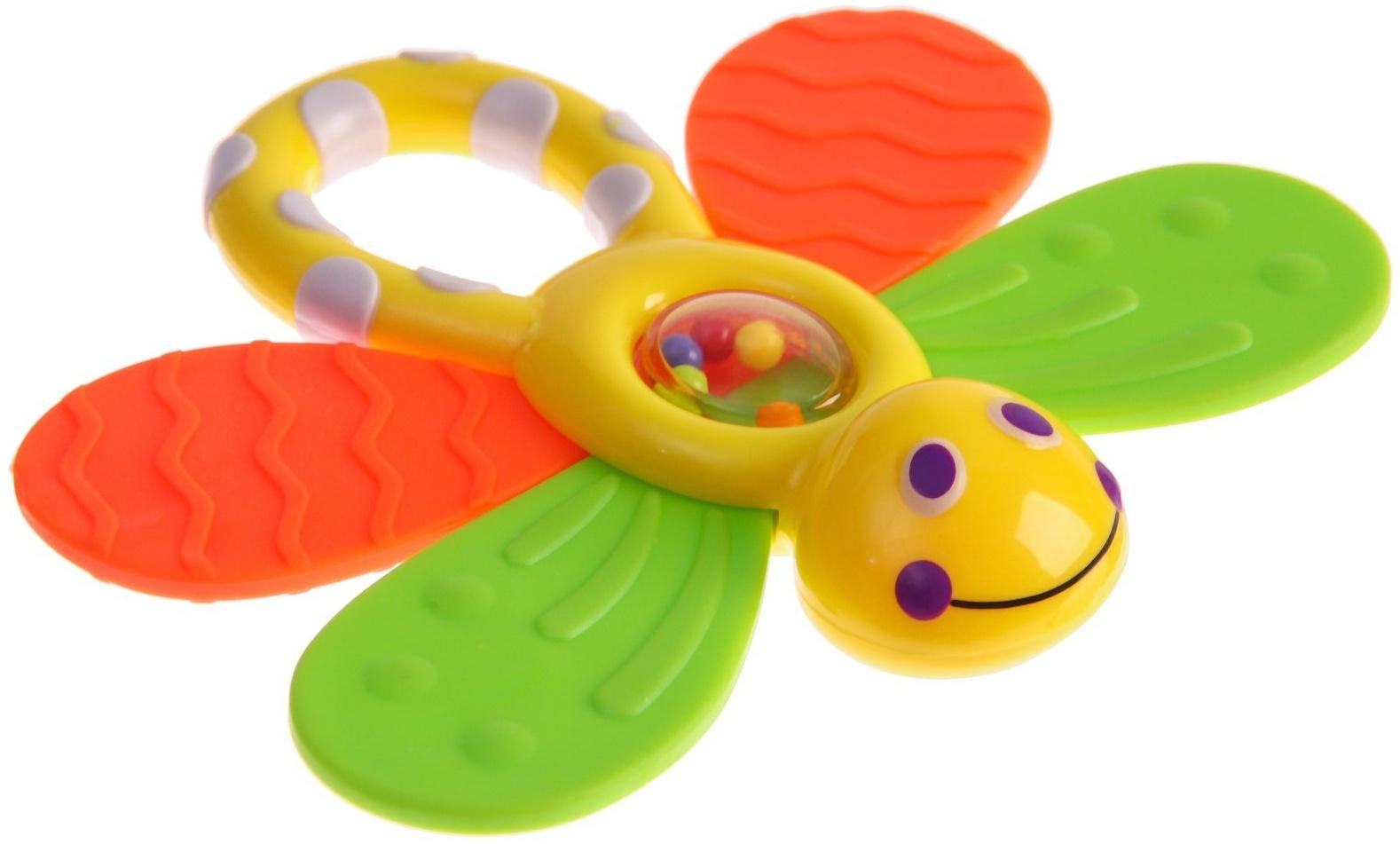 Погремушка «Бабочка», с эластичными элементами