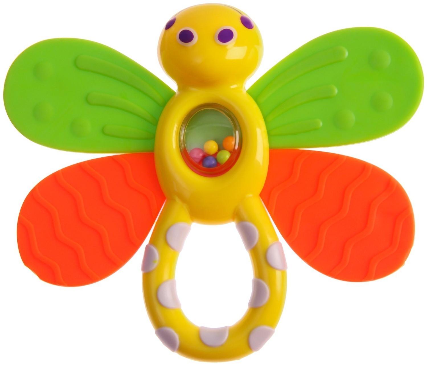 Погремушка «Бабочка», с эластичными элементами