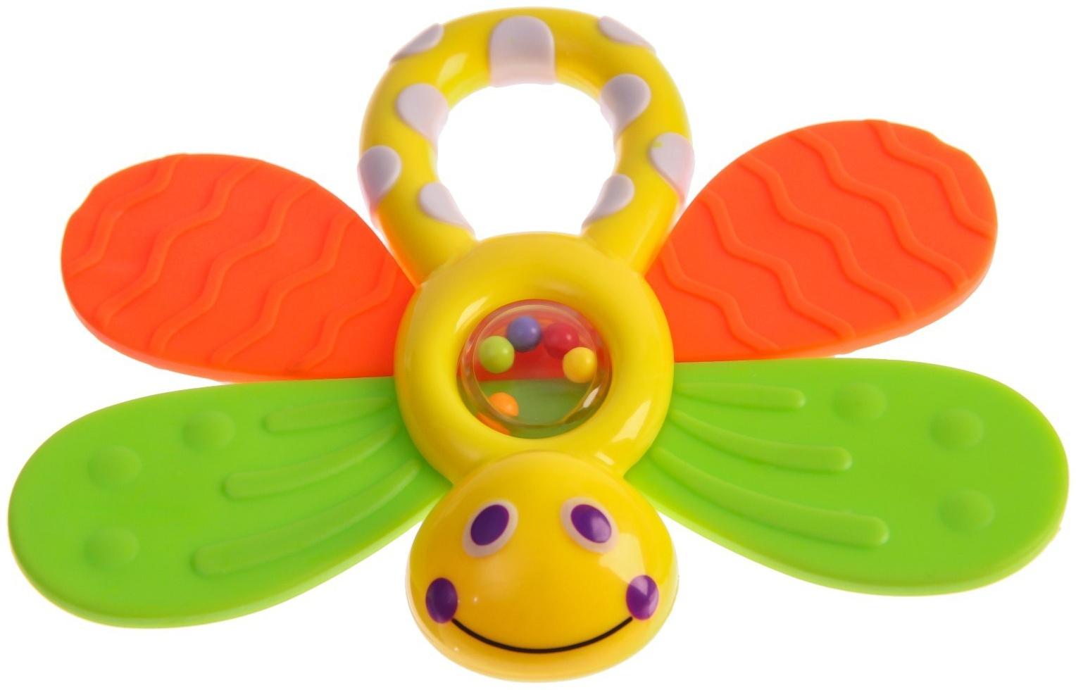 Погремушка «Бабочка», с эластичными элементами