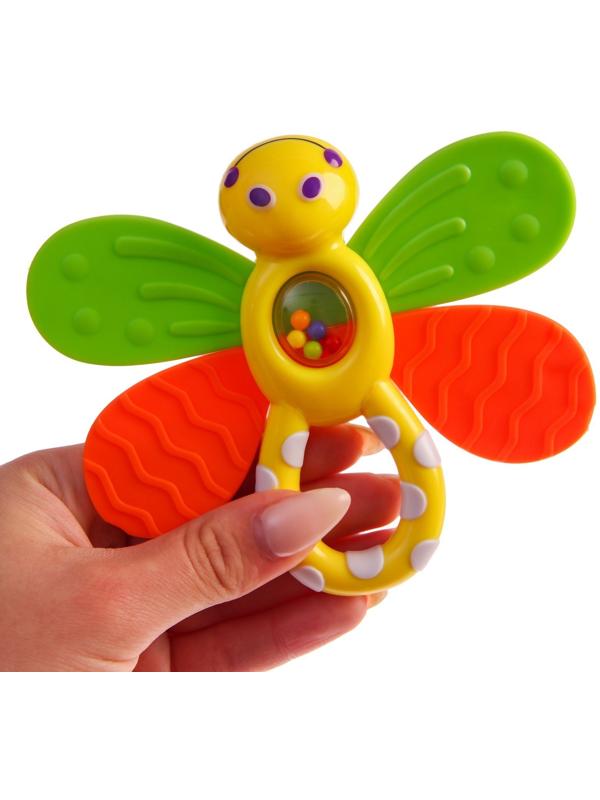 Погремушка «Бабочка», с эластичными элементами