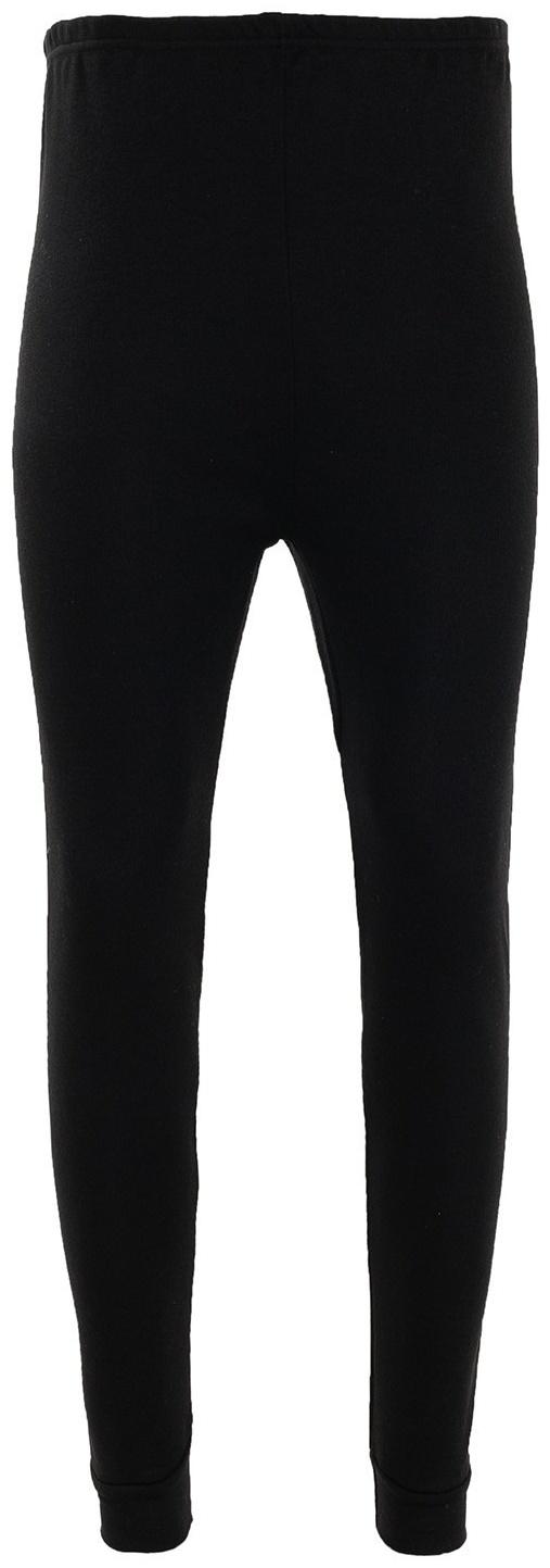 Кальсоны с НАЧЁСОМ, цвет чёрный, размер 52-54