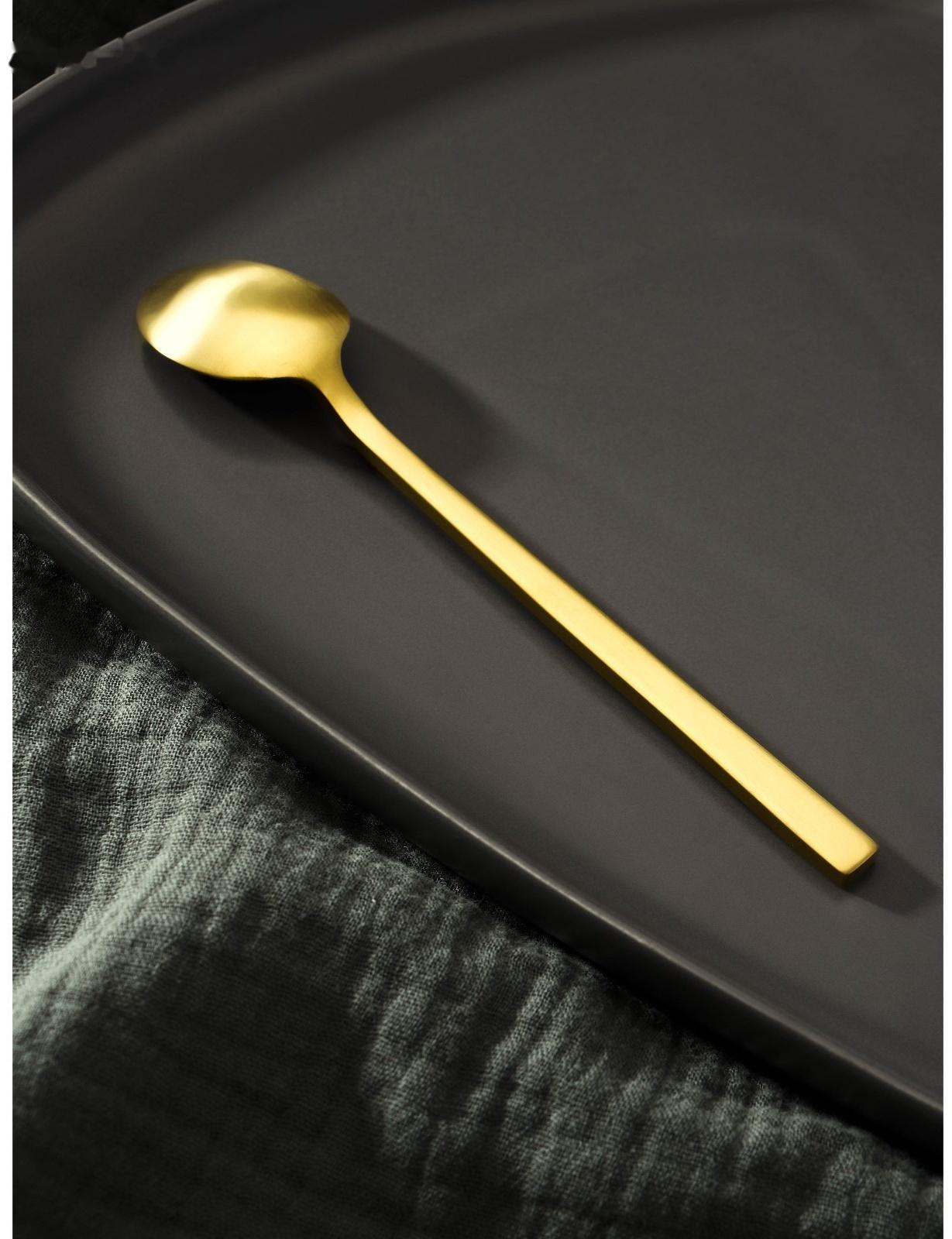Ложка чайная из нержавеющей стали Magistro «Оску стандарт», длина 14,5 см, цвет золотой