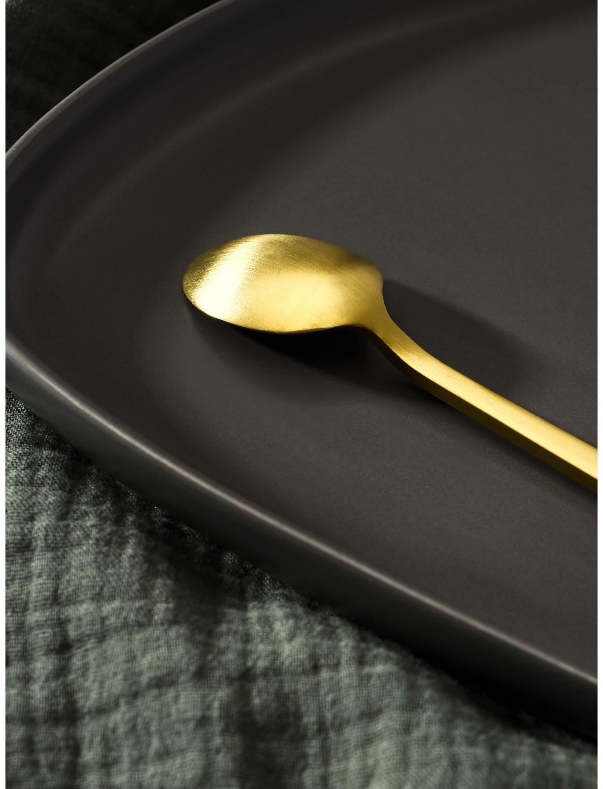 Ложка чайная из нержавеющей стали Magistro «Оску стандарт», длина 14,5 см, цвет золотой