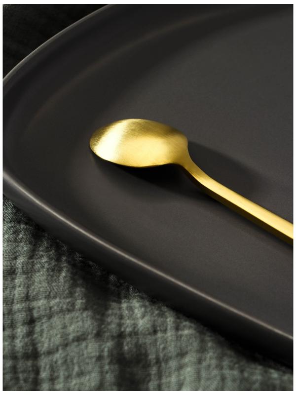 Ложка чайная из нержавеющей стали Magistro «Оску стандарт», длина 14,5 см, цвет золотой