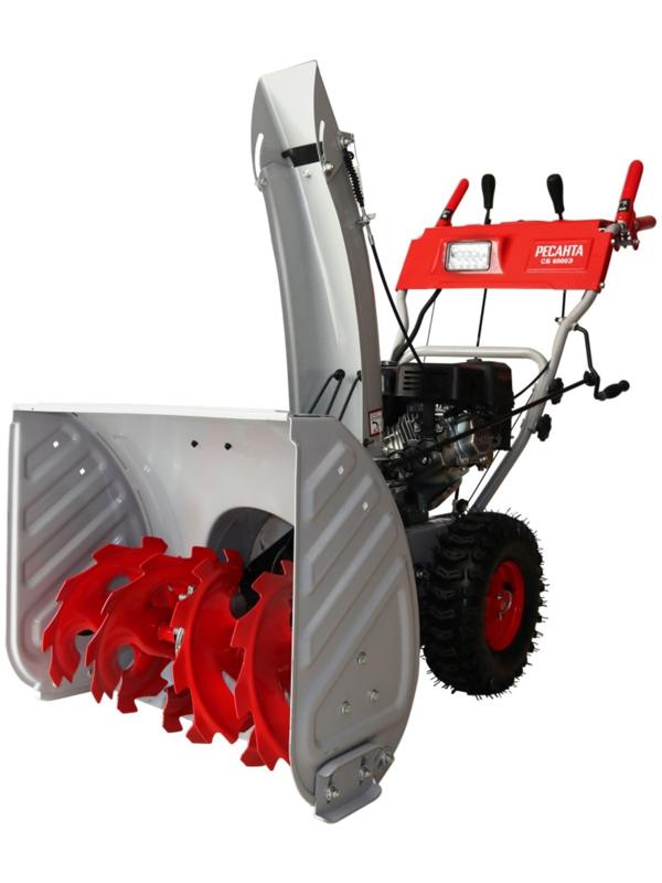 Снегоуборщик Ресанта СБ 6000Э, 8 л.с., самоходный, ск. 6/2, шир/выс 62/54 см, электростарт