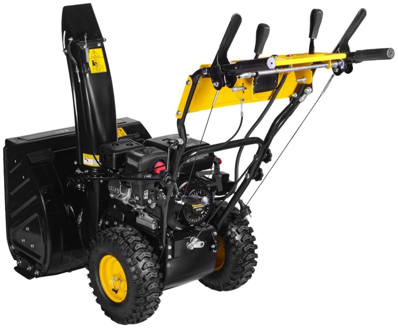 Снегоуборщик Huter SGC 8.0, 8 л.с., самоходный, ск. 6/2, шир/выс 62/53 см, подогрев рукояток