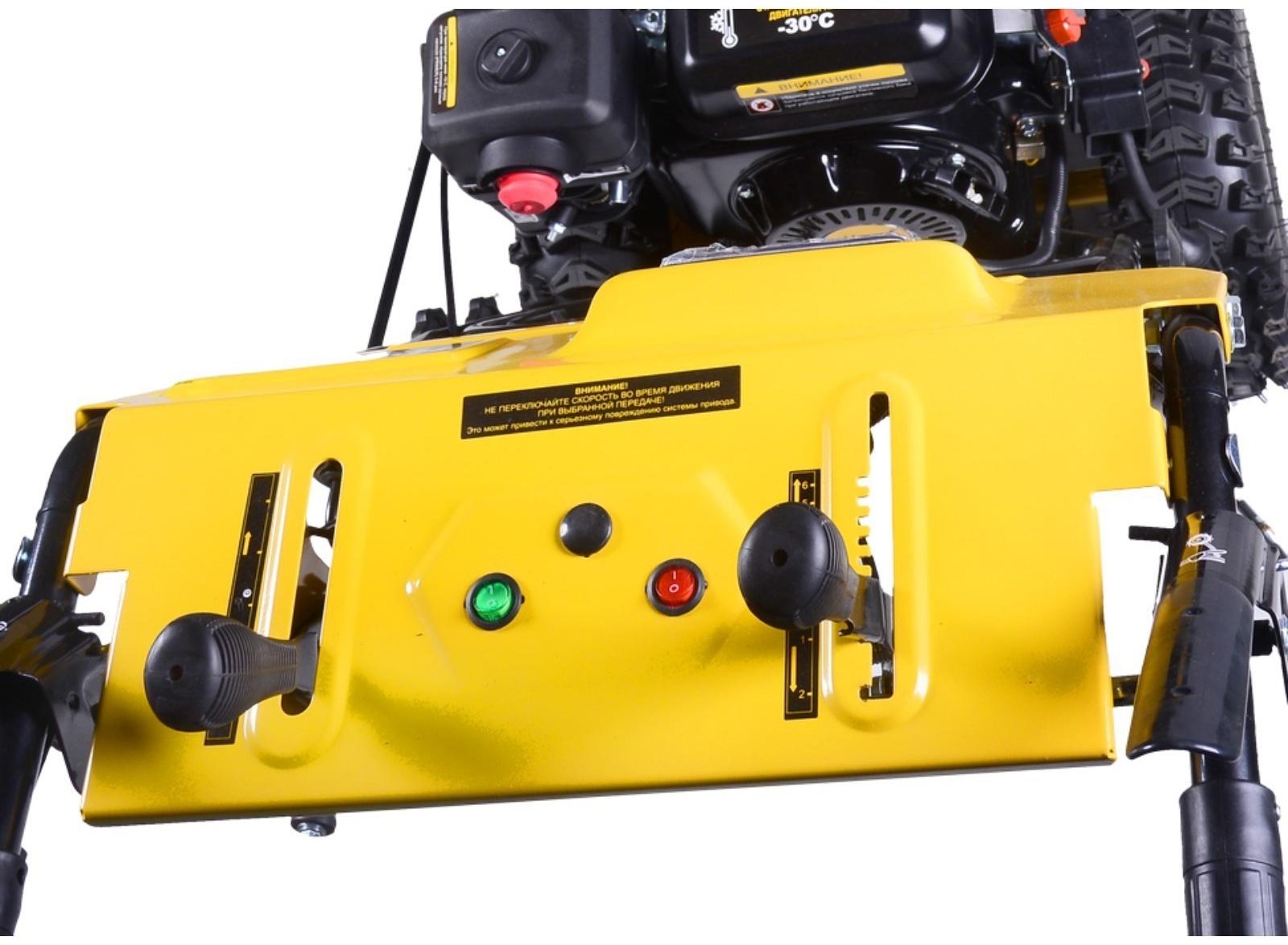 Снегоуборщик Huter SGC 8.0, 8 л.с., самоходный, ск. 6/2, шир/выс 62/53 см, подогрев рукояток