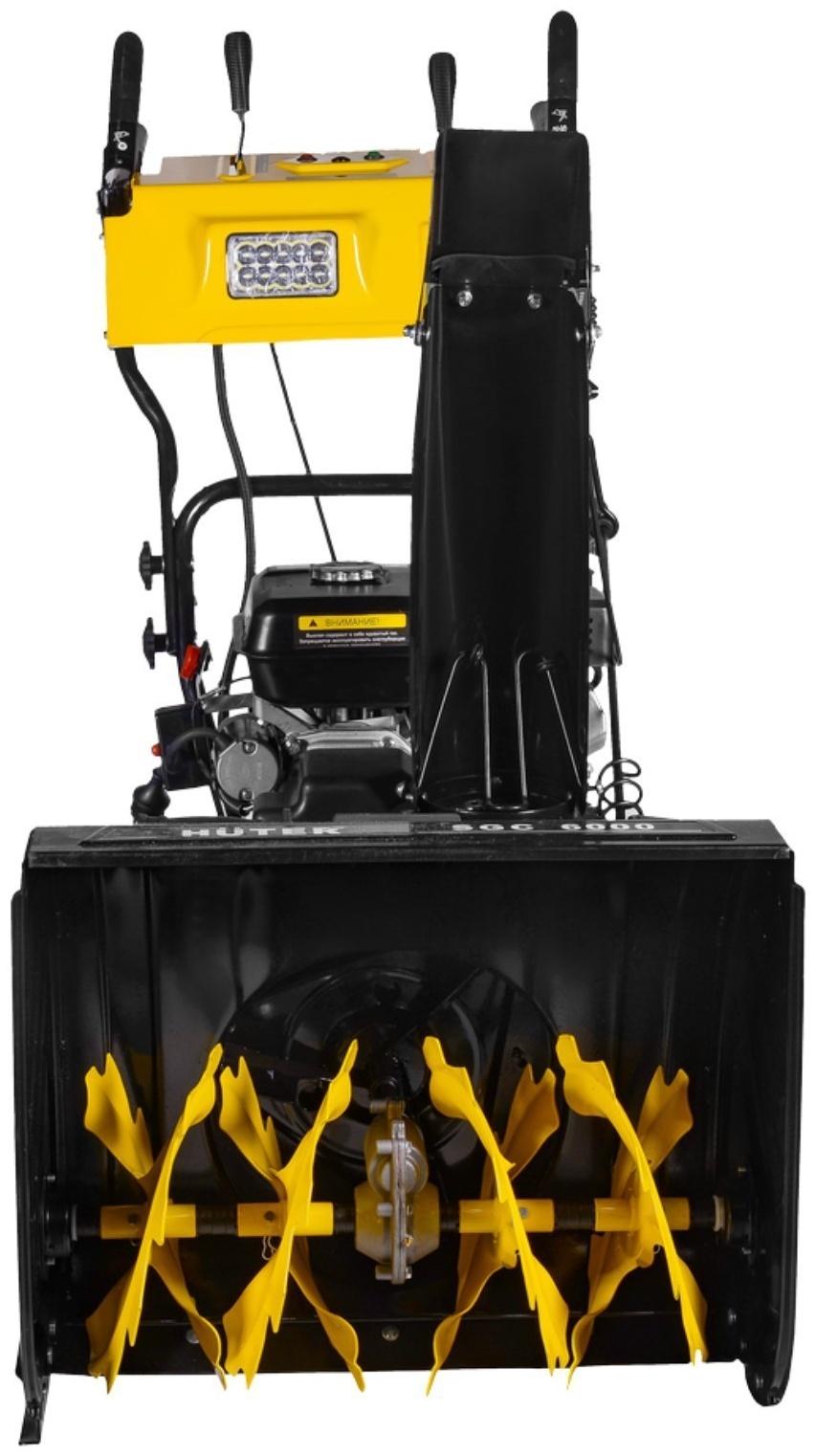 Снегоуборщик Huter SGC 8.0, 8 л.с., самоходный, ск. 6/2, шир/выс 62/53 см, подогрев рукояток