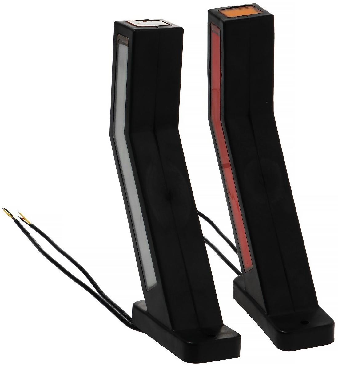 Боковой сигнальный маркер, с сигналом поворота, универсальный, 6000 К, 22 х 10 х 4 см, 2 шт