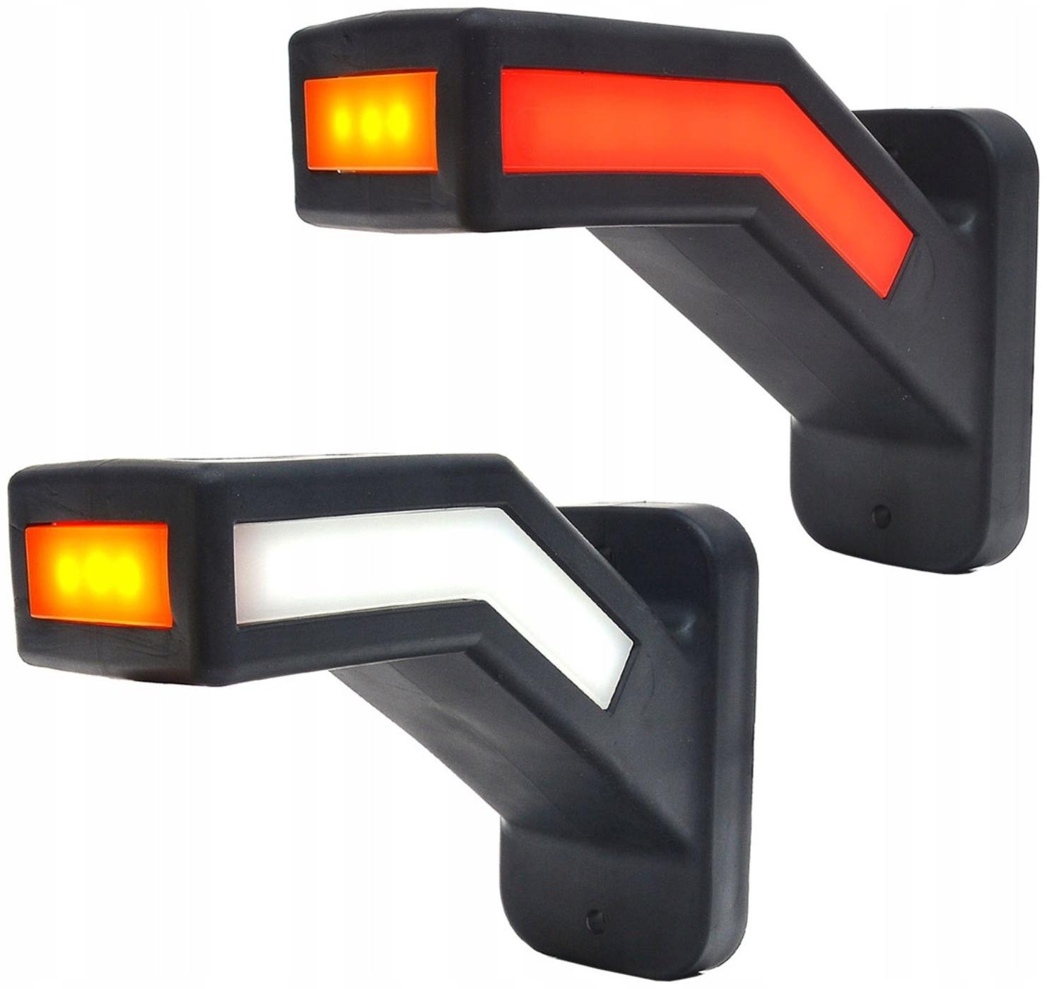 Боковой сигнальный маркер, с сигналом поворота, универсальный, 6000 К, 22 х 10 х 4 см, 2 шт