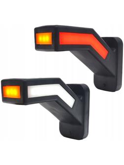 Боковой сигнальный маркер, с сигналом поворота, универсальный, 6000 К, 22 х 10 х 4 см, 2 шт