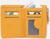 Кошелёк на магните, цвет жёлтый